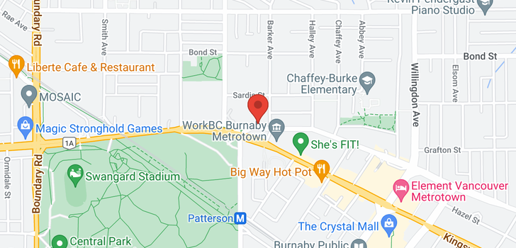 map of 905 5652 PATTERSON AVENUE